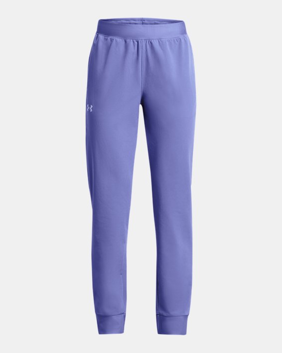 Pantalon de jogging UA ArmourSport Woven pour fille, Purple, pdpMainDesktop image number 0